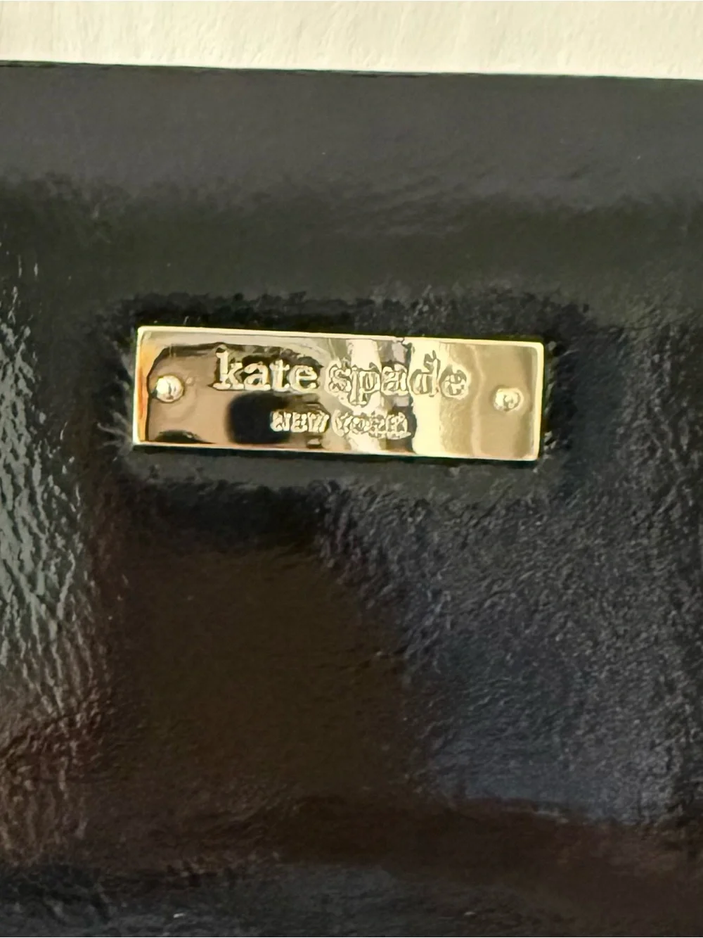 Kate Spade Black Patent Chain-Handle Shoulder Bag